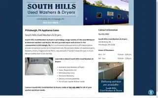 Southhillsusedwashersanddryers.com Screenshot 2024-05-16 18:21:38