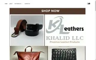 Khalidleather.com Screenshot 2024-05-22 04:28:07
