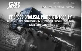 Jonesbrotherstrucking.com Screenshot 2024-07-03 07:41:53