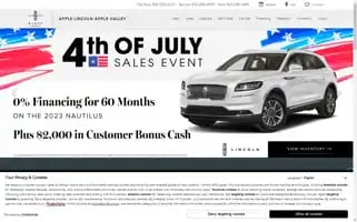 Applevalleylincoln.com Screenshot 2024-07-05 05:14:59
