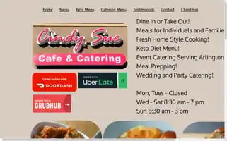 Cindysuecatering.com Screenshot 2024-05-15 17:31:31