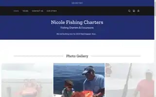 Nicolefishingcharters.com Screenshot 2024-05-16 09:47:16