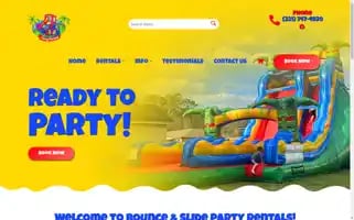 Bounceorslidepartyrentals.com Screenshot 2024-05-15 15:10:59