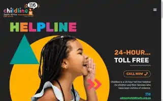 Childlinefs.org.za Screenshot 2024-05-19 14:49:41
