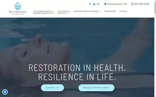 Restorationinfusions.com Screenshot 2024-07-01 10:45:53