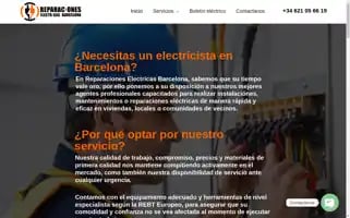 Reparacioneselectricasbarcelona.com Screenshot 2024-05-24 17:10:13