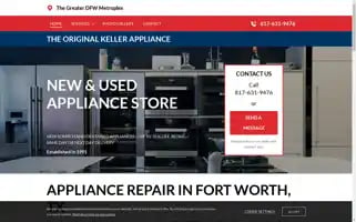Kellerappliancerepairs.com Screenshot 2024-05-16 04:16:20
