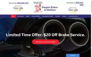 Bargainbrakesandmufflers.com Screenshot 2024-05-08 16:51:33