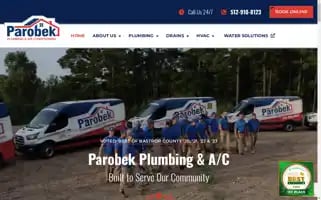 Parobekplumbing.com Screenshot 2024-05-16 11:50:18
