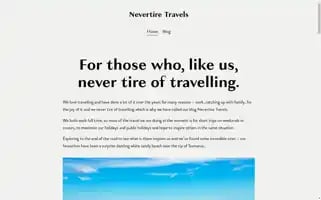 Nevertiretravels.com Screenshot 2024-04-26 13:05:45