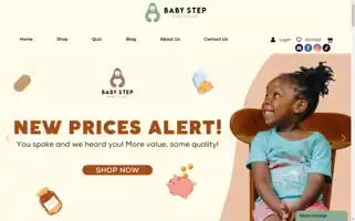 Babystepboutique.com Screenshot 2024-05-22 11:27:06