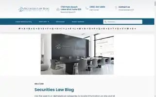 Securities-law-blog.com Screenshot 2024-05-13 20:53:34