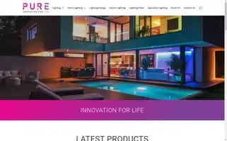 Purelighting.co.nz Screenshot 2024-05-19 14:02:54