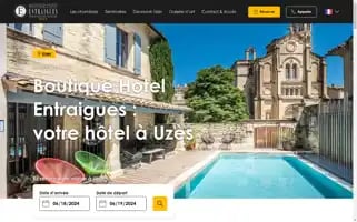 Hotel-entraigues.com Screenshot 2024-06-18 11:43:31