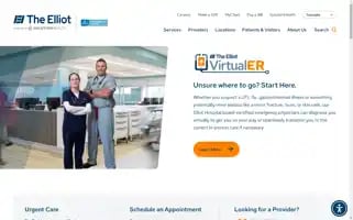 Elliothospital.org Screenshot 2024-07-03 17:44:08