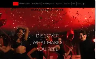 Alivedancetours.com Screenshot 2024-04-26 18:12:12