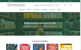 Parentesislibreria.com Screenshot 2024-05-28 10:23:18