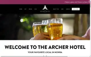 Archerhotelnowra.com.au Screenshot 2024-04-15 16:03:49