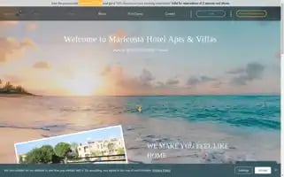 Maricosta-hotel-apts.com Screenshot 2024-04-19 05:45:04