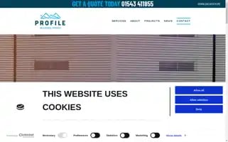 Profileindustrialroofing.co.uk Screenshot 2024-05-16 13:49:43