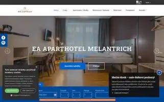 Aparthotelmelantrich.cz Screenshot 2024-04-18 17:48:57
