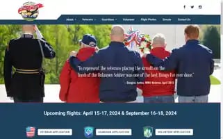 Cvhonorflight.org Screenshot 2024-04-14 13:50:36
