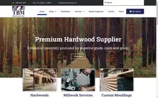 Tbmhardwoods.com Screenshot 2024-07-06 05:35:26