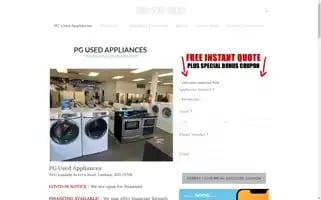 Pgusedappliances.com Screenshot 2024-05-13 09:24:27