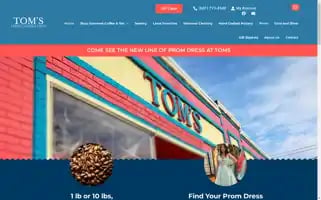 Tomscoffeecardsandgifts.com Screenshot 2024-06-12 17:11:20