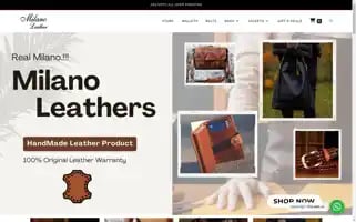 Milanoleathers.com Screenshot 2024-05-24 01:23:22