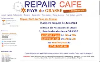 Repaircafepaysdegrasse.org Screenshot 2024-06-16 16:28:17