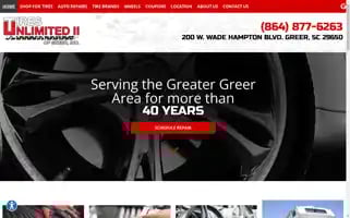 Tiresunlimitedgreer.com Screenshot 2024-05-16 21:34:56