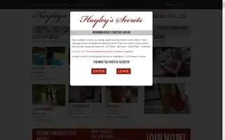 Hayleyssecrets.com Screenshot 2024-07-06 11:58:03