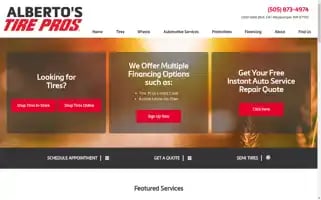 Albertostirepros.com Screenshot 2024-05-08 11:26:23