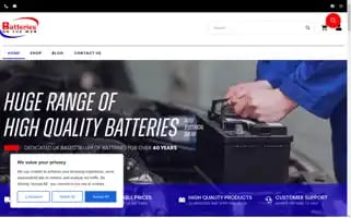 Batteriesontheweb.co.uk Screenshot 2024-05-08 17:07:24