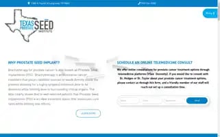 Texasprostateseedinstitute.com Screenshot 2024-06-28 22:16:11
