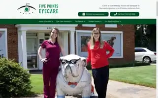 Fivepointseyecare.com Screenshot 2024-05-09 17:50:15