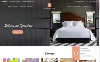 Theroyalvillahoteludaipur.com Screenshot 2024-04-14 09:08:28