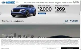 Hileyhyundaiofburleson.com Screenshot 2024-05-10 02:00:31