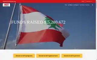 Actforlebanonusa.org Screenshot 2024-06-15 22:29:35