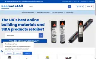 Sealants4all.co.uk Screenshot 2024-05-26 09:42:09