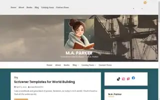 Maparkerauthor.com Screenshot 2024-05-28 13:20:09