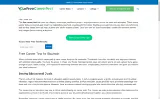 Yourfreecareertest.com Screenshot 2024-05-15 09:09:59