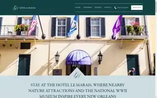 Hotellemarais.com Screenshot 2024-05-10 03:12:59