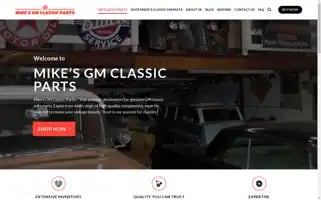 Mikesgmclassicparts.com Screenshot 2024-05-26 17:17:02