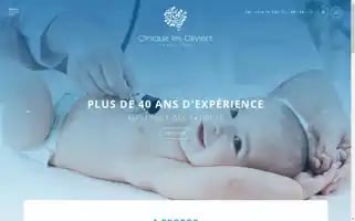 Cliniquelesoliviers.net Screenshot 2024-06-16 10:04:25
