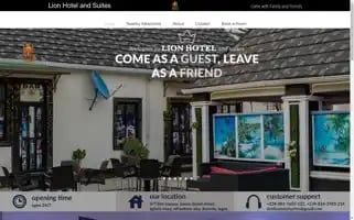 Lionhotelandsuites.com Screenshot 2024-04-22 14:39:59