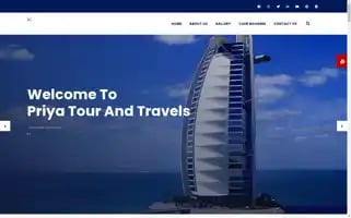 Priyatourandtravels.com Screenshot 2024-04-22 12:06:47