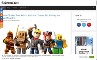 Topromocodes.com Screenshot 2024-05-14 13:56:30