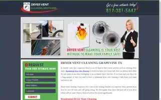 Dryerventcleaninggrapevine.com Screenshot 2024-06-13 05:19:09